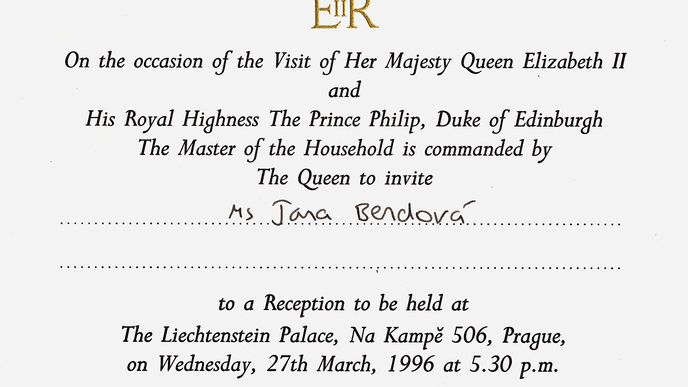 Pozvánka od královny Alžběty