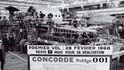 Prototyp Concorde 001 při stavbě v továrně Sud Aviation v Saint Martin-Toulouse ve Francii