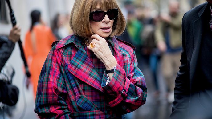 Anna Wintourová, šéfredaktorka americké edice magazínu Vogue,  je už třicet let tváří světa módních časopisů