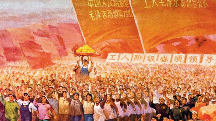 Propagandistický plakát nepřeháněl co do počtu ani nadšení pracujících, ale žádná z továren nedostala více než jedno mango. Třeba z Pekingu do Šanghaje putovalo leteckým speciálem.