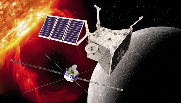Orbitery mise BepiColombo zkoumají Merkur