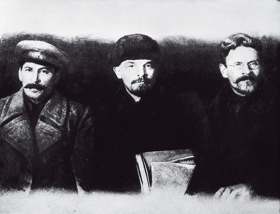 Stalin, Lenin a Trockij