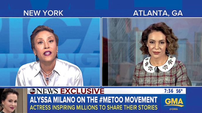 Kampaň #Metoo odstartovala herečka Alyssa Milano (vpravo) 