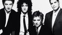 Queen 1989  Zleva basák John Deacon, kytarista Brian May, bubeník Roger Taylor a nenapodobitelný Freddie Mercury