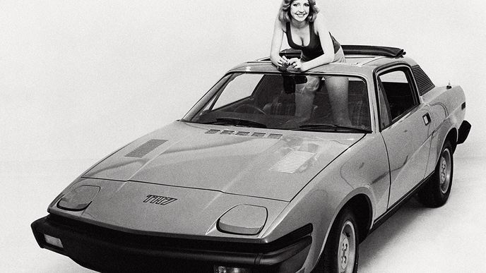 Úpadek kvality byl deprimující, podrážel i atraktivní britské „kočkolapy“ jako tento Triumph TR 7 (1976)