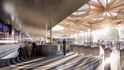 Vítězný návrh nové haly hlavního nádraží od studia Henning Larsen Architects se realizace asi nikdy nedočká