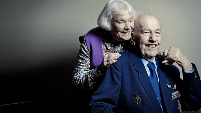 Alžběta Hofrichterová (92) a Jaroslav Hofrichter (94)