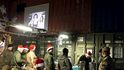 Oslava svátků na základně Bagrám v Afghánistánu