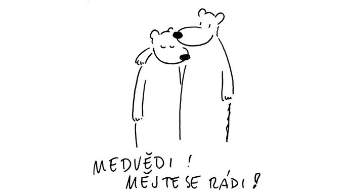 „Medvědi nám říkaly děti – že jsme pořád zalezlí v brlohu. Nám spolu bylo dobře. Když Vláďa začal abstinovat, nechtěl chodit mezi lidi, dokud se na to nebude cítit. Předtím byl několikrát v léčebně, obvykle tam vydržel dva dny. Pak jim tam rozkopnul dveře a utekl ke mně do kanceláře, lehl si pod stůl a řekl, že už tam nikdy nepůjde. Nakonec to dokázal sám. Ležel tady na tom kanapi, bylo mu hrozně, ale zvládnul to!“ 