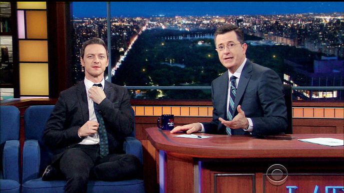 Late Show With Stephen Colbert.  Host: herec James McAvoy.