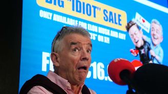 Ryanair nabídl 100 tisíc levných letenek v akci pro Muska a „další idioty“. Aerolince rostou rezervace Ryanair nabídl 100 tisíc levných letenek v akci pro Muska a „další idioty“. Aerolince rostou rezervace