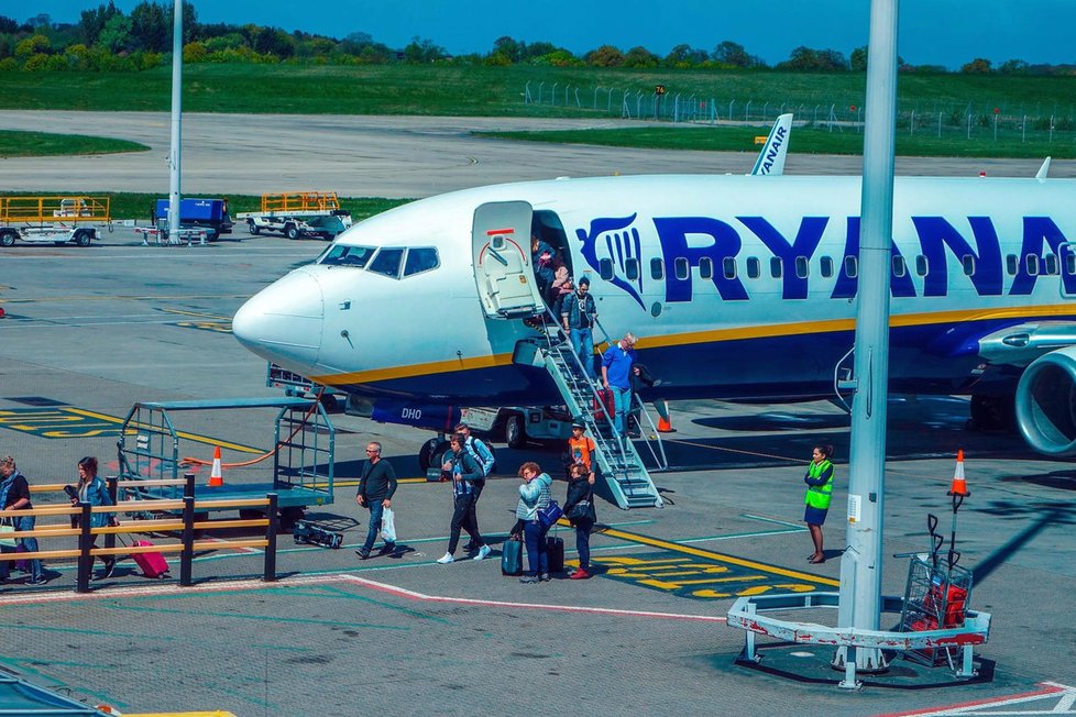 Letadlo společnosti Ryanair