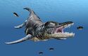 Lovící Liopleurodon se zřejmě skrýval v hlubinách a na kořist prudce zaútočil ze zálohy
