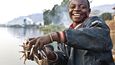 Rybáři na jezeře Kivu