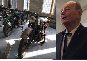 Sochař a sběratel motocyklů Miroslav Rybička (90) daroval svou unikátní sbírku Moravskoslezskému kraji. Ten podpořil vznik nového studijního oboru na Vysoké škole báňské. Vyučovat se tu bude restaurátorství historických strojů.