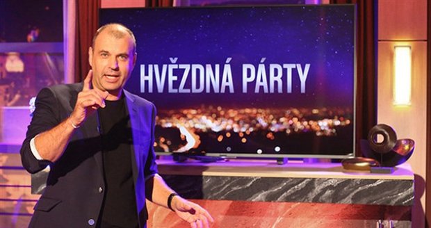 Petr Rychlý moderuje Hvězdnou party