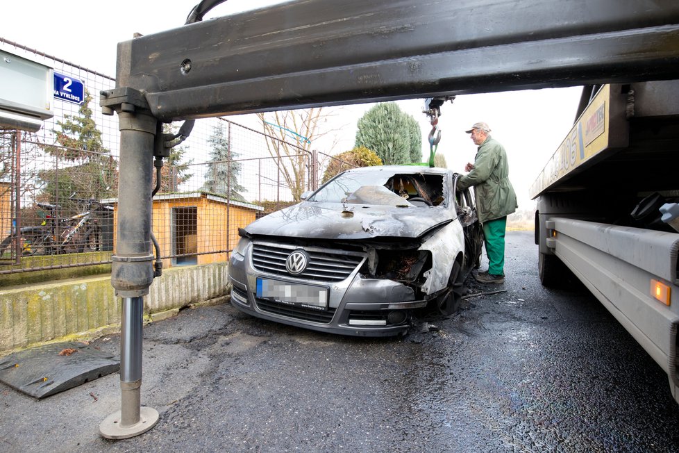 Rychtářovo auto lehlo popelem.