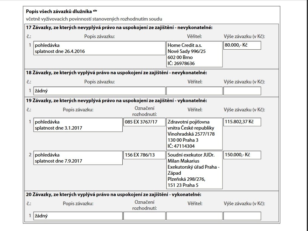 Za všechny vdovcovy současné problémy může nezaplacený dluh advokátce Věře Sedloňové.