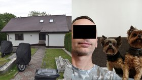 Dům v Rychvaldu, kde měl muž zabít svou exmanželku a dva psy. Sám se pak neúspěšně pokusil o sebevraždu.