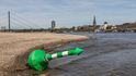 V Rýnu se opět nedostává vody. Mohlo by se tak opakovat loňské sucho, které ochromilo nákladní dopravu na řece (snímky z podzimu 2018)