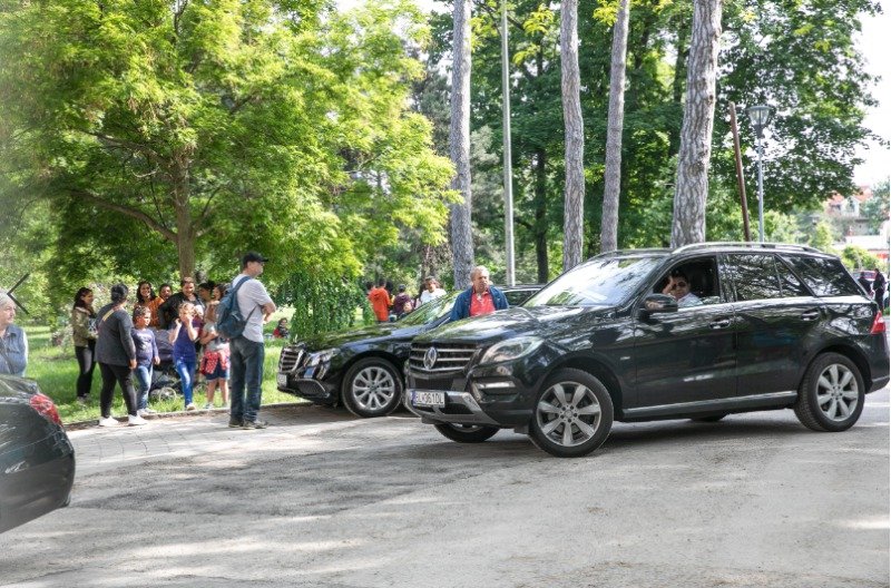 Luxusní vozy na svatbě Jasminy a Rytmuse