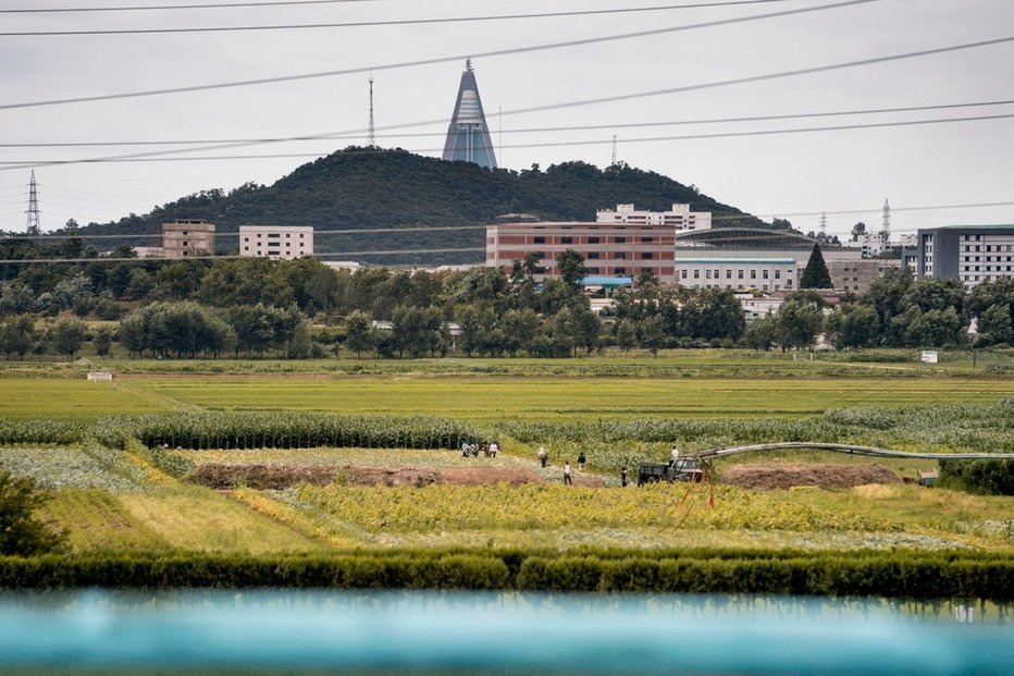Hotel Ryugyong v severokorejském hlavním městě Pchjongjangu