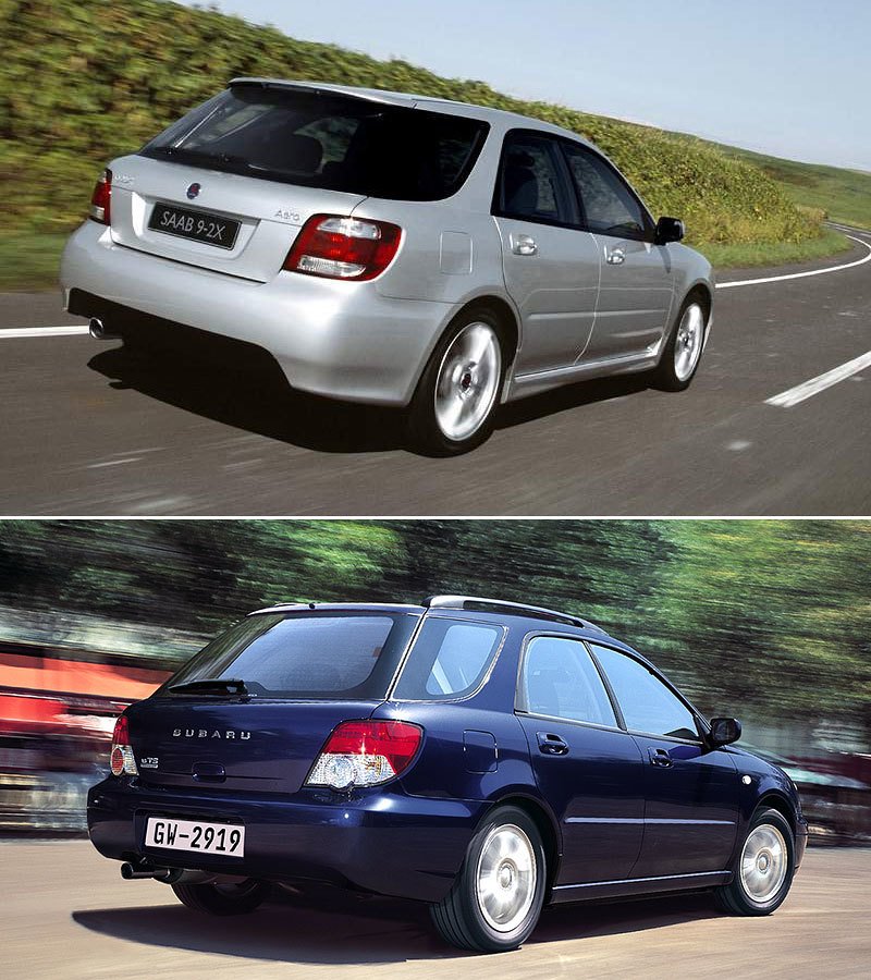 Saab 9-2X vs Subaru Impreza