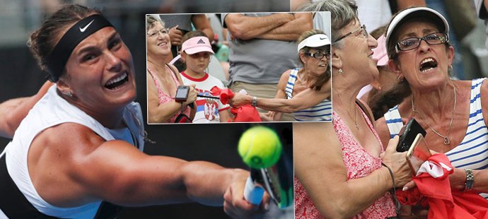 Budoucí tenisová superstar Aryna Sabalenková v Melbourne nechtěně spustila potyčku