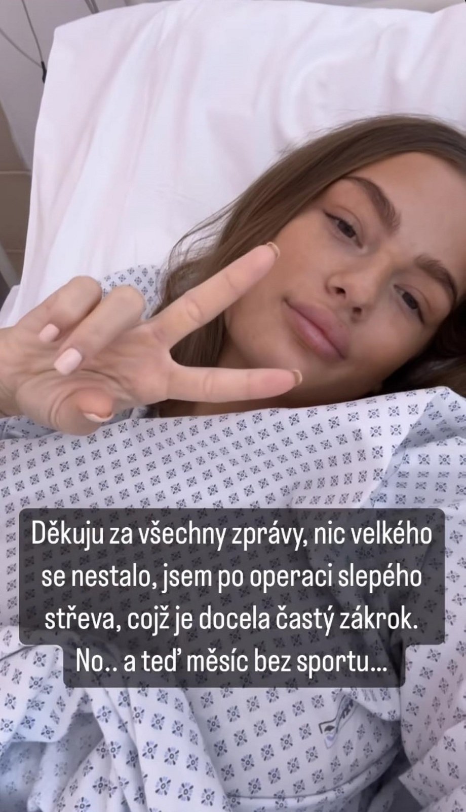 Sabina Karásková musela na operaci