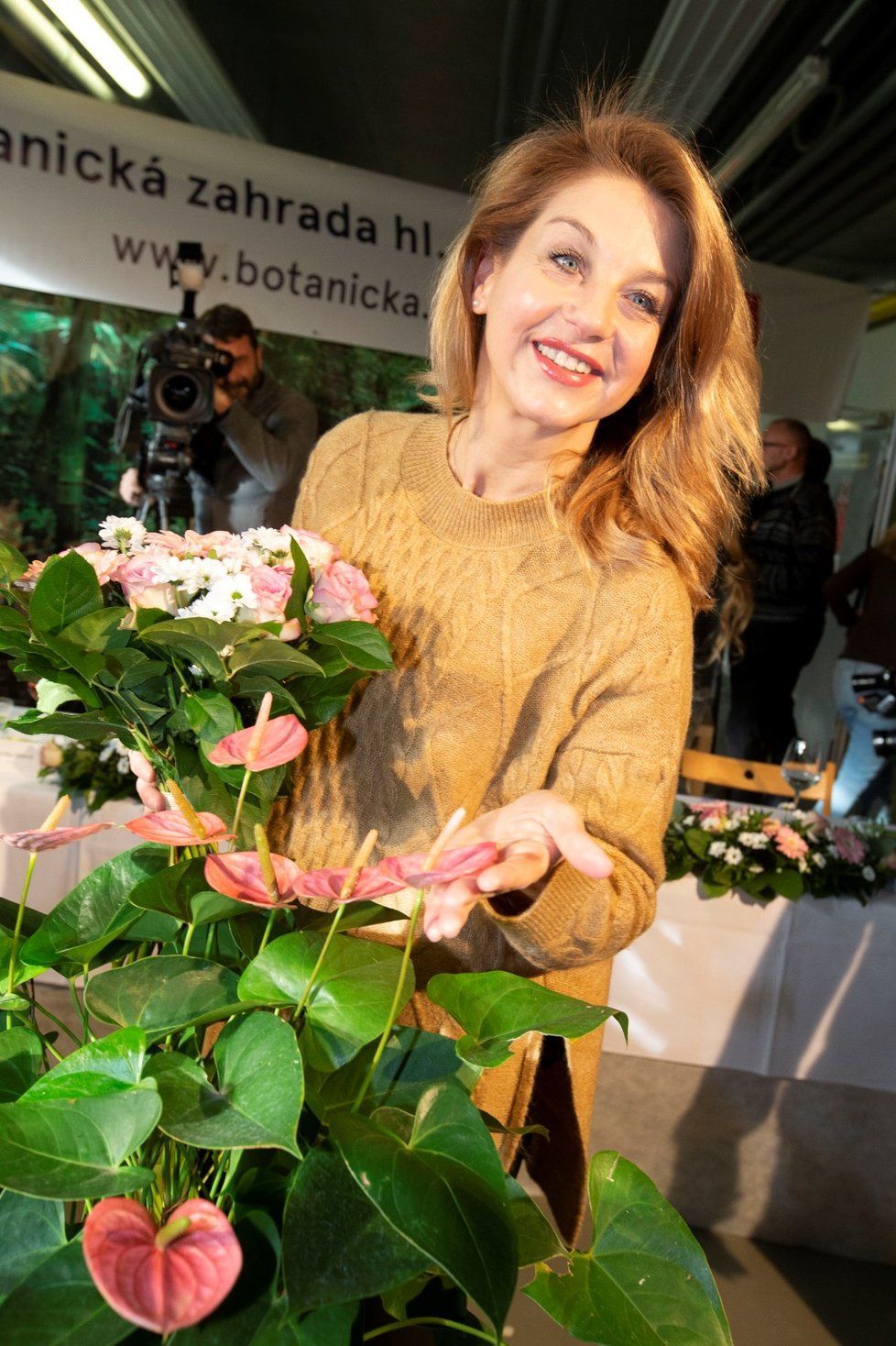 Sabina Laurinová v Botanické zahradě