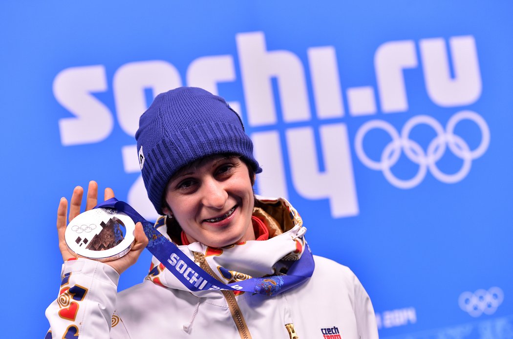 Martina Sáblíkovou byla hvězdou olympiády v Soči; přivezla zlatou i stříbrnou medaili