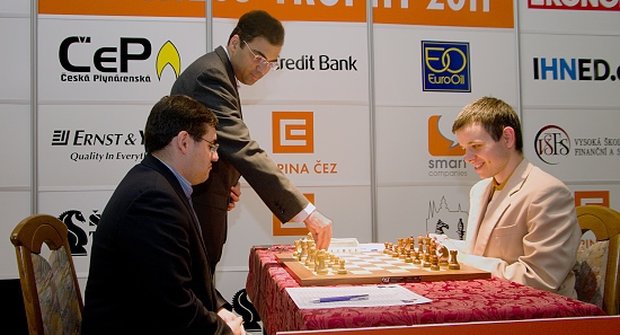Porážku mistra světa v šachu sledoval i prezident Klaus