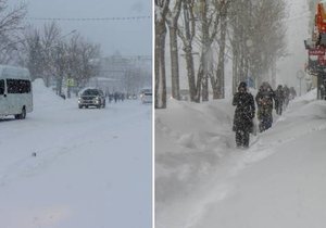 Zima na ruském ostrově Sachalin