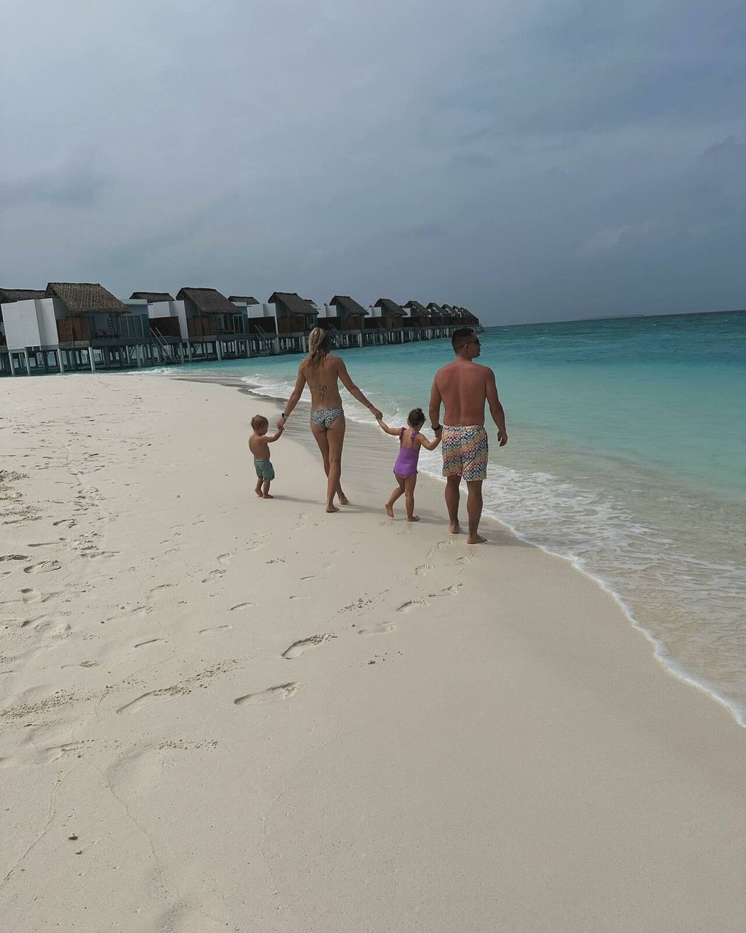 Lucka byla na Maledivách s celou rodinkou