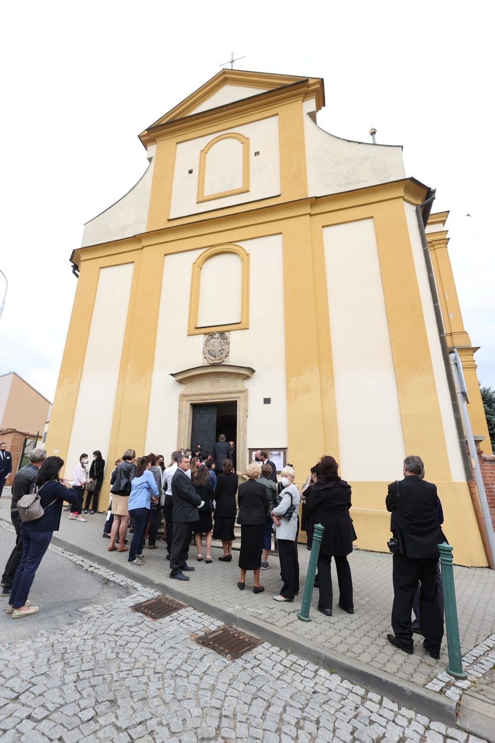 Poslední rozloučení s Libuškou Šafránkovou ve Šlapanicích.