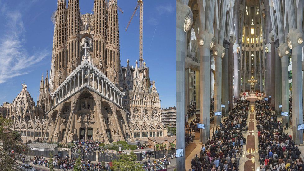 Barcelonská katedrála Sagrada Familia (Svatá rodina), která je jednou z nejnavštěvovanějších španělských památek, se staví už 137 let.