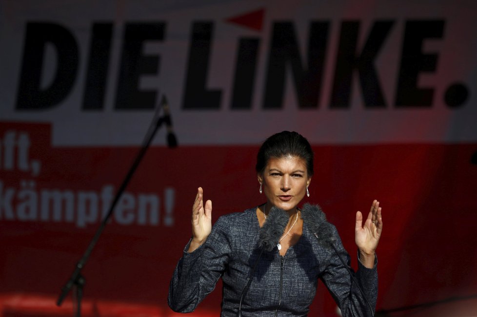 Německé volby: Lídryně Levice (Die Linke) Sahra Wagenknechtová