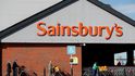 Sainsbury`s obchod ve Velké Británii.