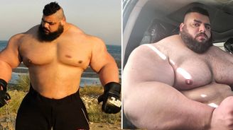 Neuvěřitelný íránský Hulk: Hromotluk na steroidech chtěl bojovat s ISIS a dnes touží zápasit v kleci bez rukavic