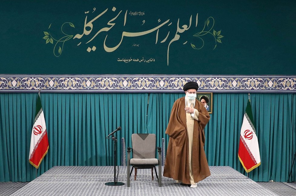 Íránský duchovní vůdce Sajjid Alí Chameneí (17.10.2023)