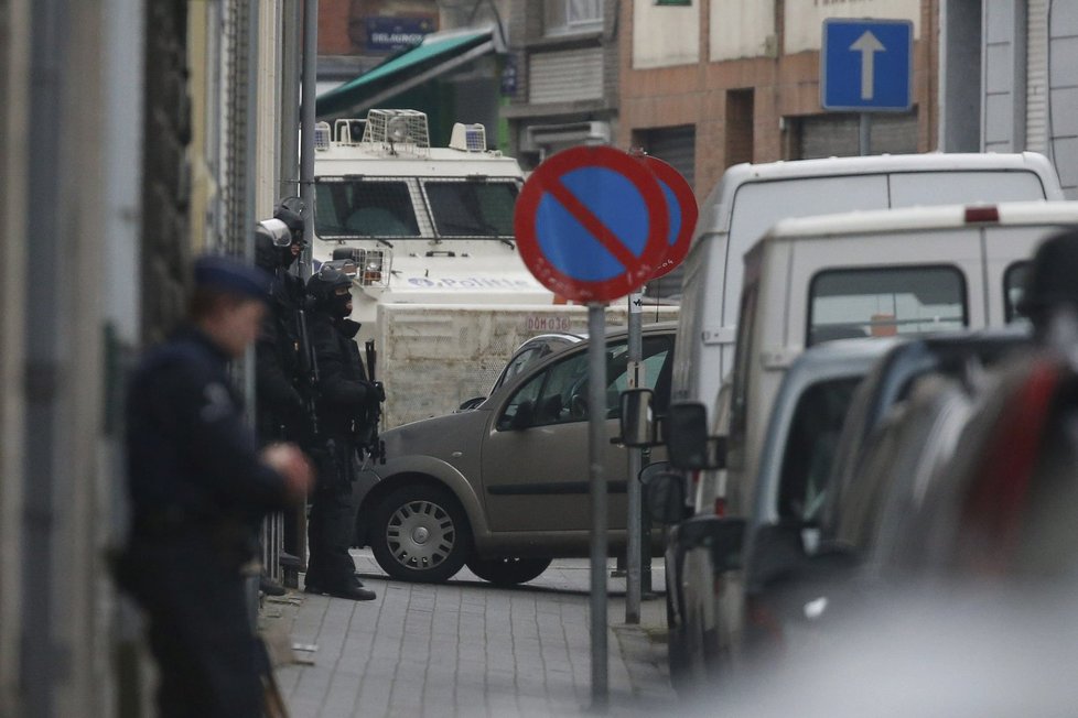 Po zuby ozbrojení policisté v Bruselu