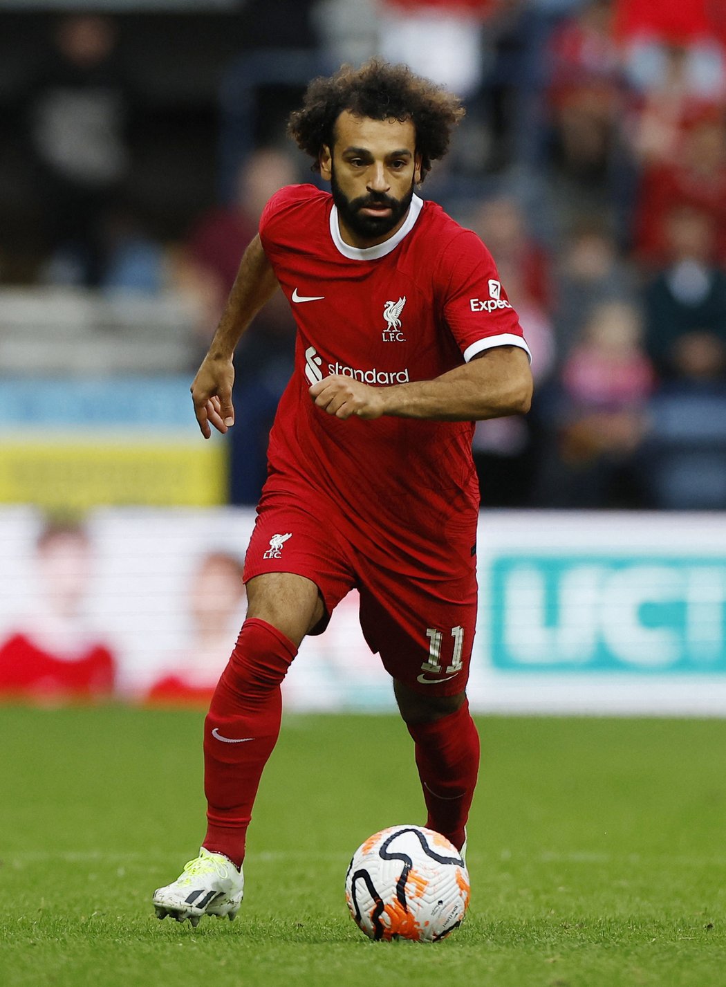 Egyptský střelec v dresu Liverpoolu Mohamed Salah