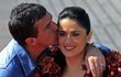 Mexická herečka Salma Hayek a španělský herec Antonio Banderas představili před začátkem 64. filmového festivalu v Cannes nejnovější film Kocour v botách.