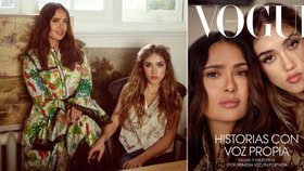 Sexy máma Salma Hayeková: S dcerou Valentinou (14) ovládly obálku Vogue!