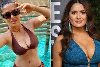 Salma Hayeková (54) přivítala nový rok: Bujným poprsím málem rozbila foťák!