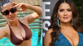 Salma Hayeková (54) přivítala nový rok: Bujným poprsím málem rozbila foťák!