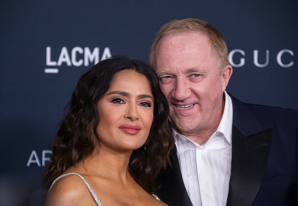 Salma Hayek s manželem