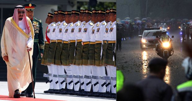 Saúdskoarabský král Salmán necestuje nalehko: Do Malajsie si přivezl 460 tun zavazadel!