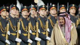 Saudskoarabský král Salám na návštěvě Ruska.