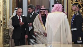Saúdský král Salmán na první oficiální návštěvě Ruska